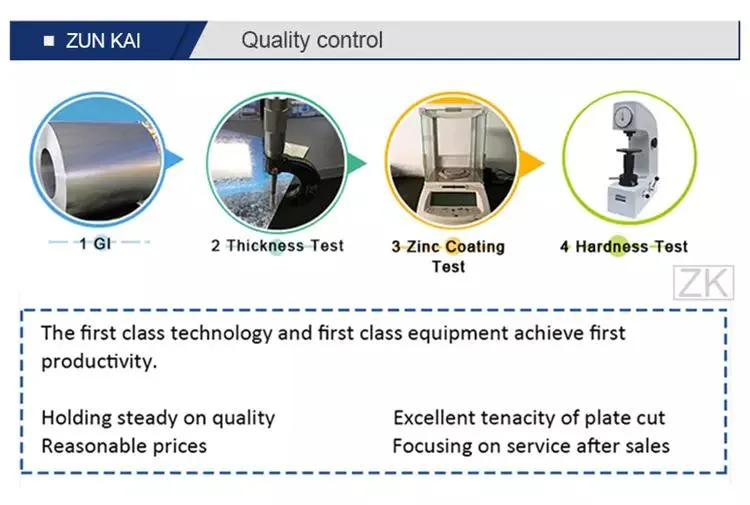 0.25 mm Thickness 1250 mm Width Gi Steel Coil