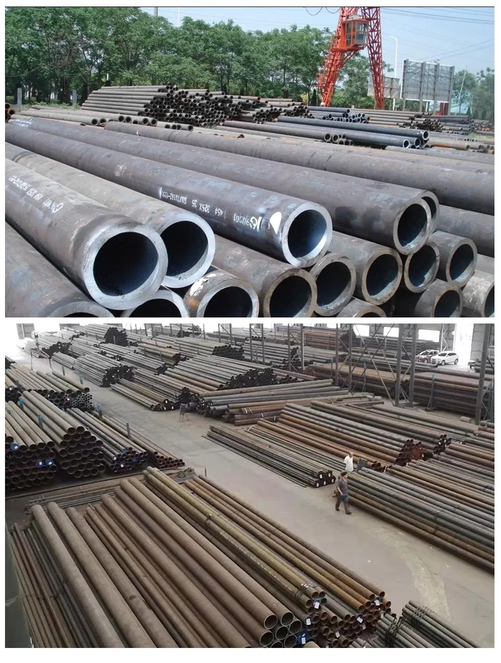 10# 20# 45# Carbon Steel Seamless Steel Pipe for Structure Water Gas Boiler Tube Oil Cracking Tube etc