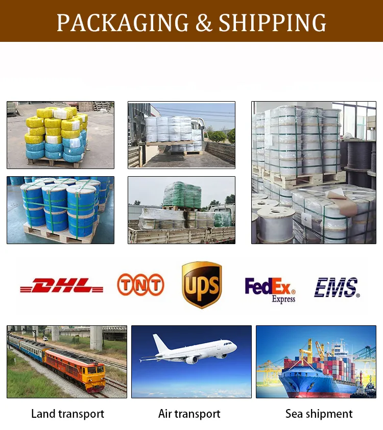 304 1mm 2mm Stainless Steel Wire Rope Wholesale for Fence Wire Mesh