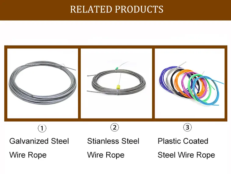 304 1mm 2mm Stainless Steel Wire Rope Wholesale for Fence Wire Mesh