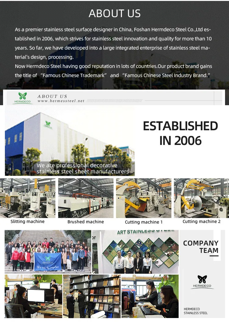 304 Stainless Steel Sheet Construction Materials Stamping for Wall Panel