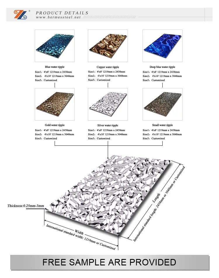 304 Stamping Stainless Steel Like Real 3D for Interior External Sign Background