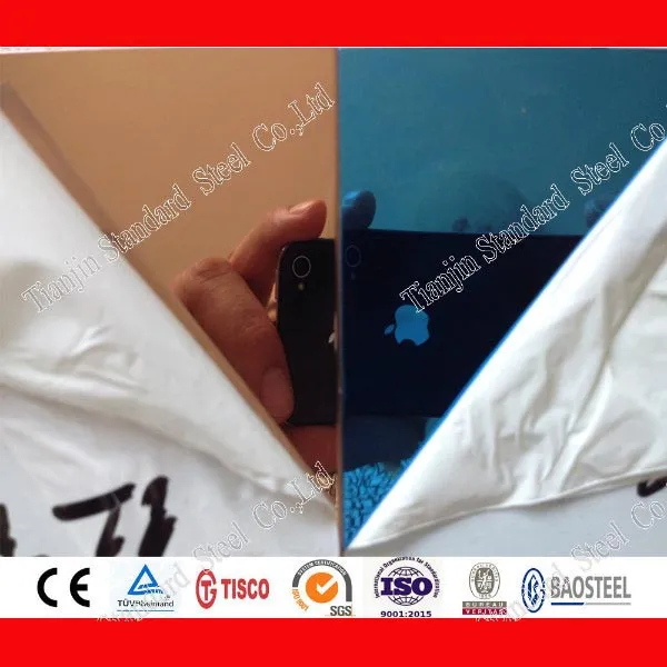 304 Ti-Gold Hl PVD Coating Stainless Steel Sheet