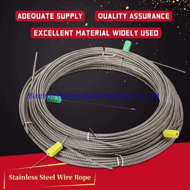 3mm-6mm Stainless Steel Wire Rope 7*19