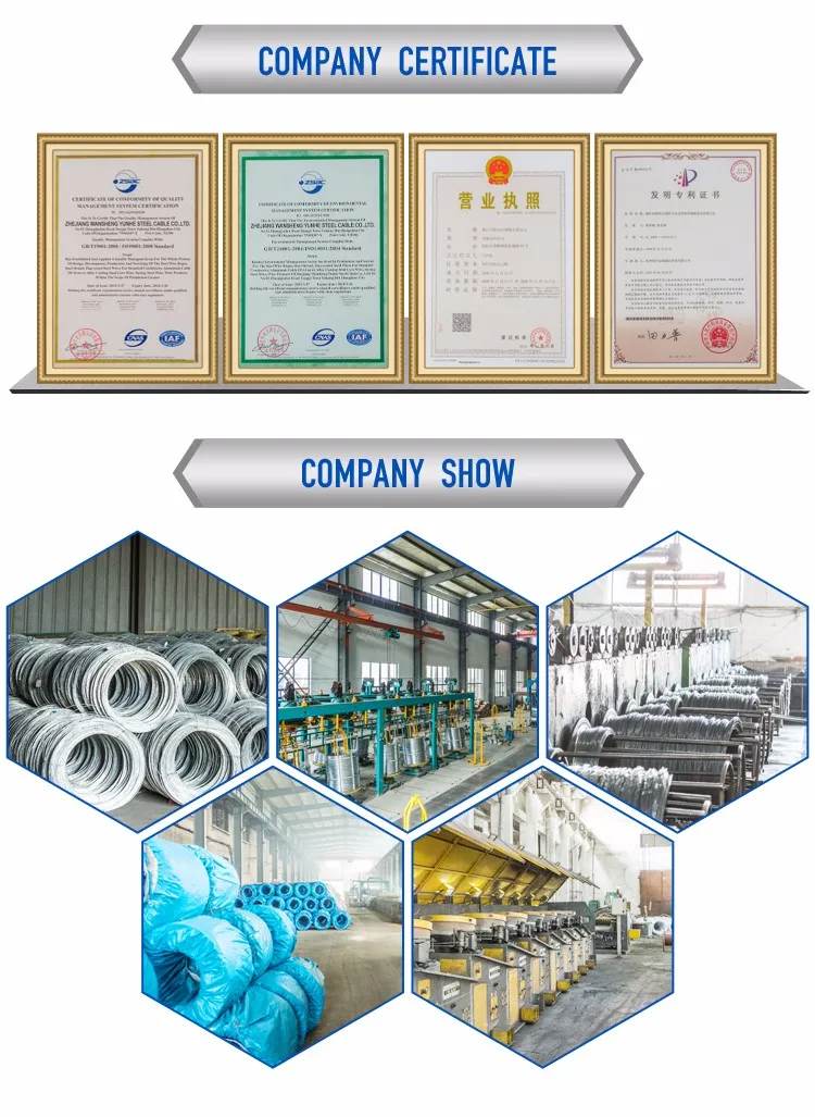 6*36ws+Iwrc Hot Dipped Galvanized Steel Wire Rope 32mm