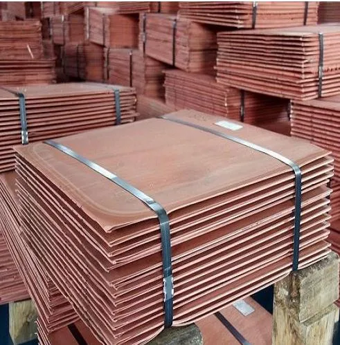 99.99% Copper Cathode, 99.99% Pure Electrolytic Copper Quality Manufacturer