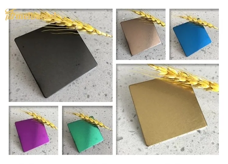 Anti Brass Copper Color Kitchen Appliance Material Decorative Plate 1219*2438mm 0.75mm 201 Stainless Steel Sheet