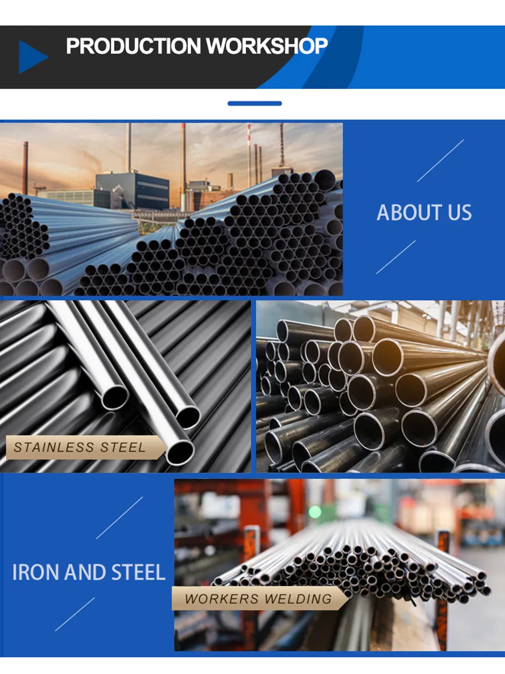 ASTM A249 En 10217-7 Austenitic Stainless Steel Welded Tube Manufacturer