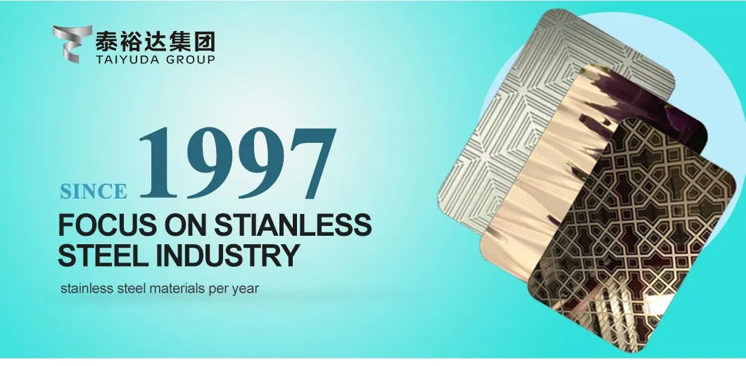 ASTM A480 Ti-Coid 0.3mm 0.6mm 0.8mm 1mm 2mm 3mm 4mm 6mm Color Coating 2b Ba Vibration Decoration 4X8 Inox Austenitic Stainless Steel Sheet