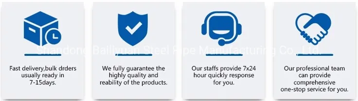 ASTM A53 Construction Materials Schedule 40 2mm Thickness Galvanized Steel Pipe
