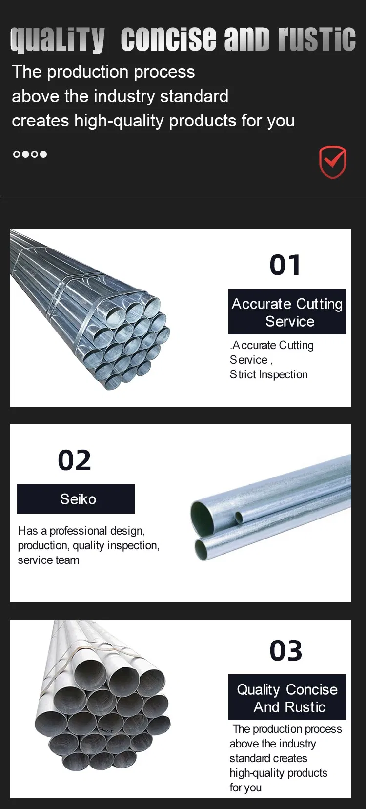 BS1139 En39 48.3mm Galvanized Scaffolding Tube/Steel Scaffolding Pipe