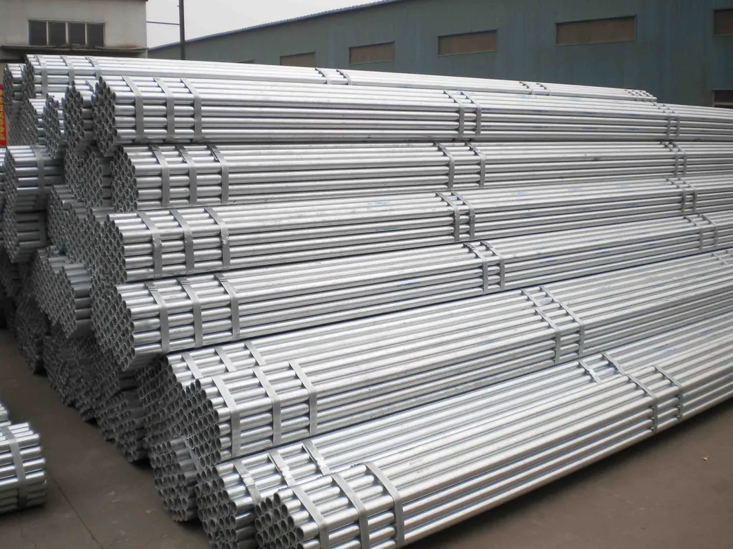 BS1387 ASTM A53 Steel Painted/Pre-Galvanized/HDG Water Pipe Manufacture for Sale