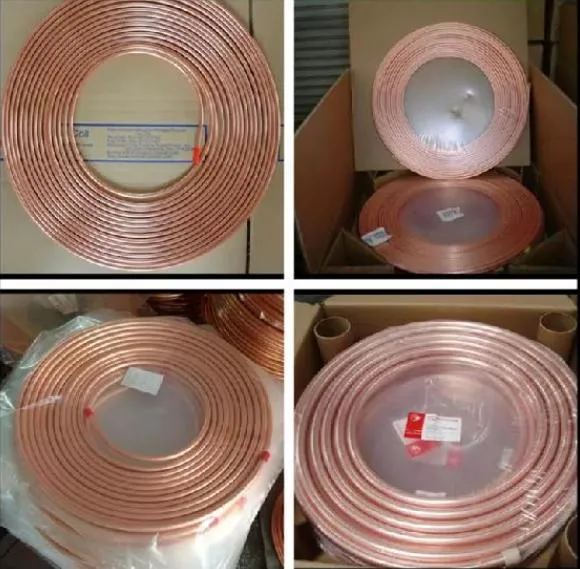 China 1/4′ ′ 3/8′ ′ 1/2′ ′ 3/4′ ′ Air Condition and Refrigerator Copper Tube Coil