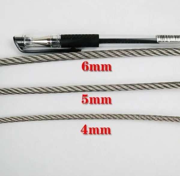China Supplier 304/316/316L 4-6mm Stainless Steel Wire Rope Wholesale