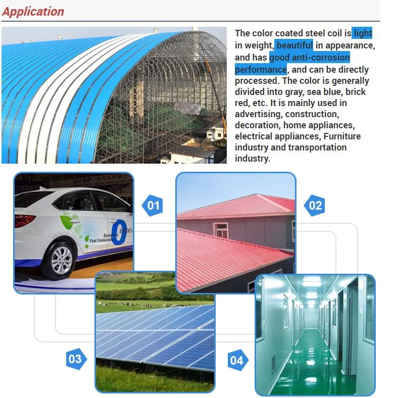 Cold Rolled Steel Coils / PPGI Prepainted Steel Sheet / Zinc Aluminium Roofing Coils