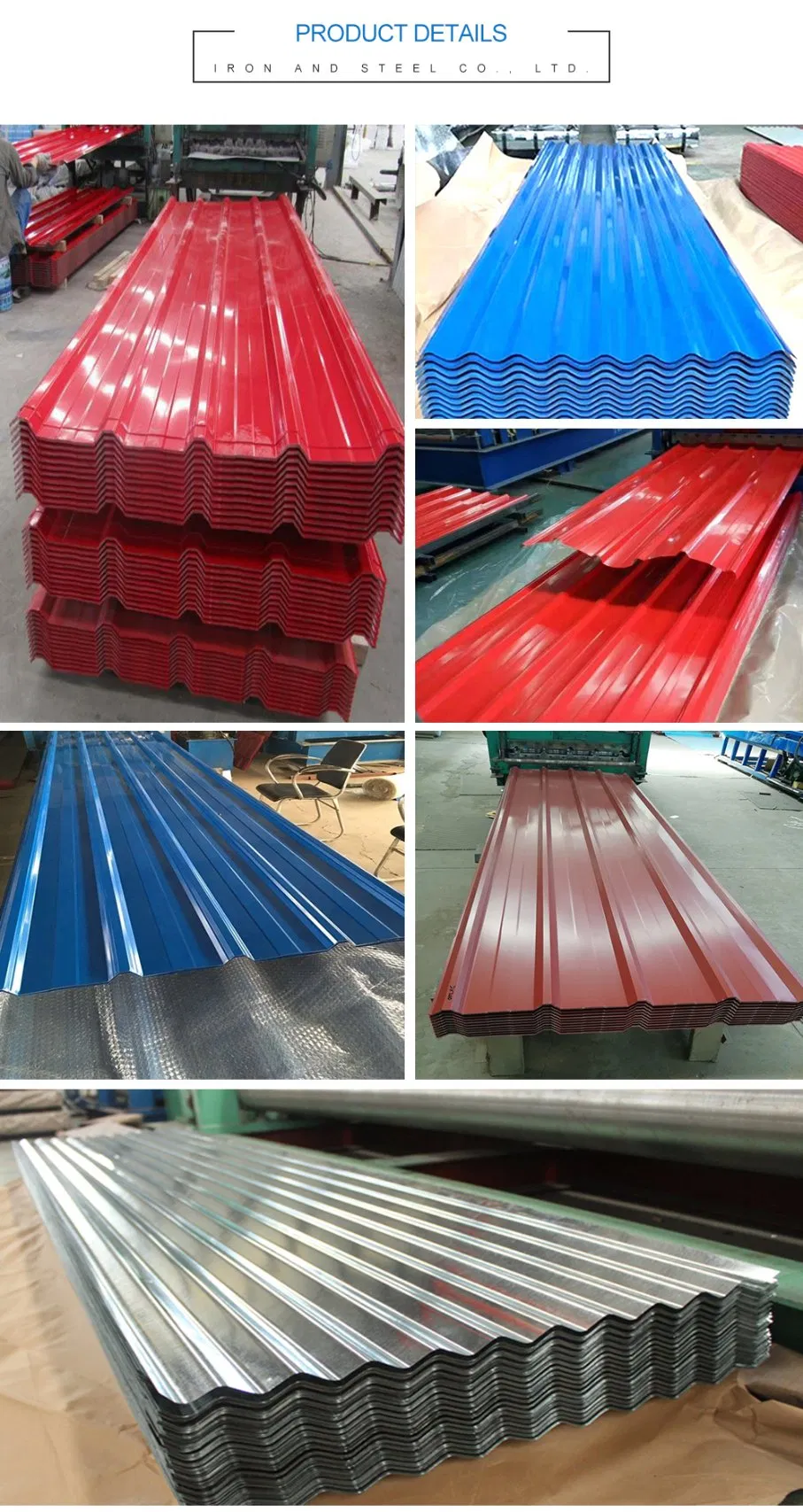 Colorful Galvanized Steel Roofing Sheet of Yx25-205-820