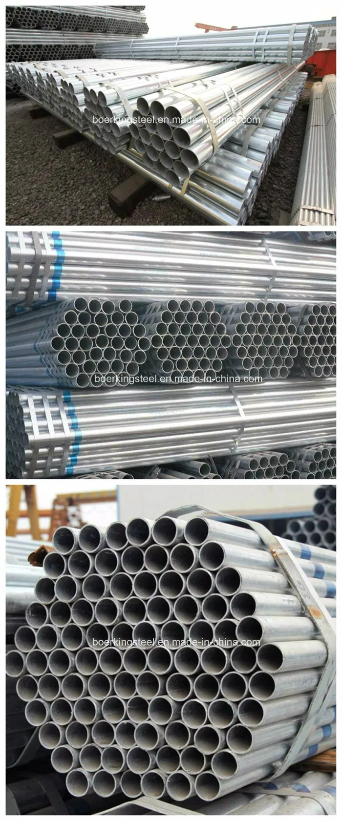 Construction Material ASTM A53 Schedule 40 Galvanized Steel Pipe, Gi Steel Tubes Zn Coating 60-400G/M2 with High Quality