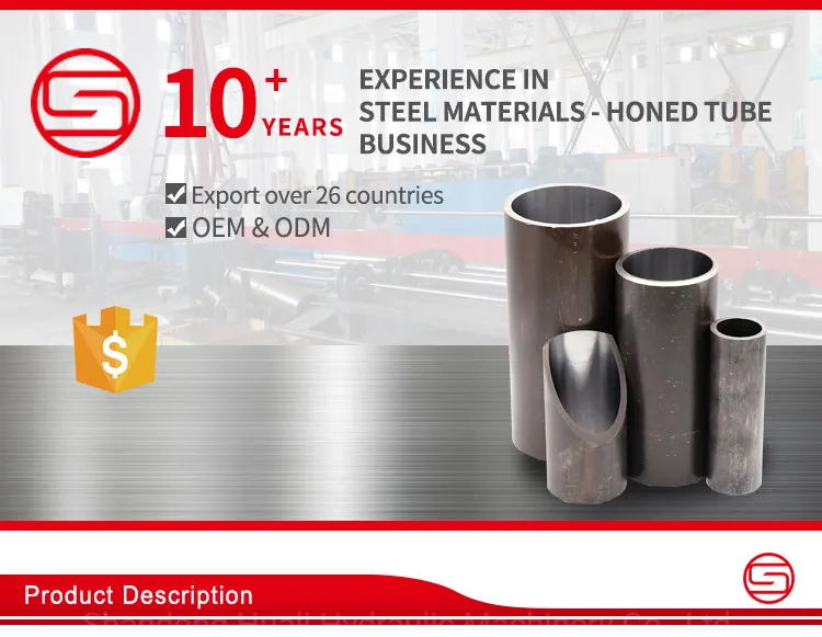 En10305 E255 E235 E355 42CrMo4 Hydraulic Honed Tube for Garbage Truck