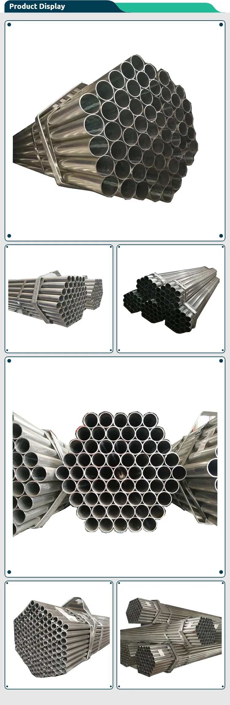 En39 48.3*3.75*6000mm Scaffolding Gi Pipe Galvanized Hollow Section Made in Tianjin China