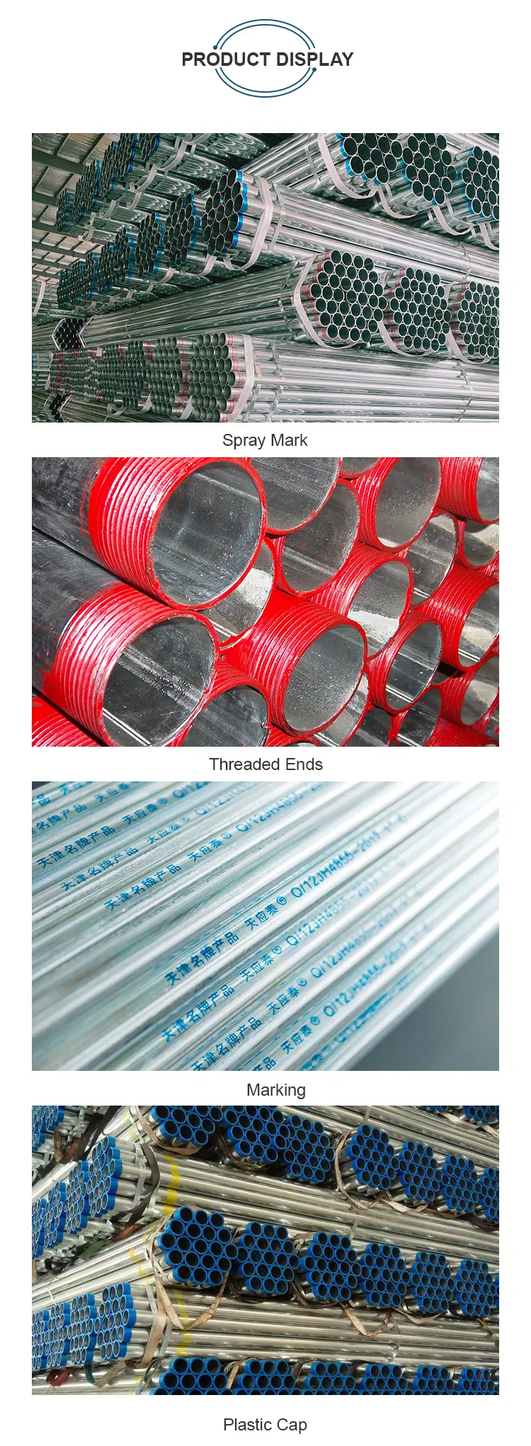 Galvanized Pipe Price Galvanized ASTM A53 Pre Galvanized Steel Pipe