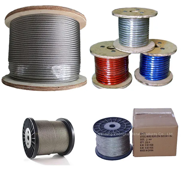 High Corrision Resistance Steel Wire Rope 18*19s+FC with Hot Dipped Zinced
