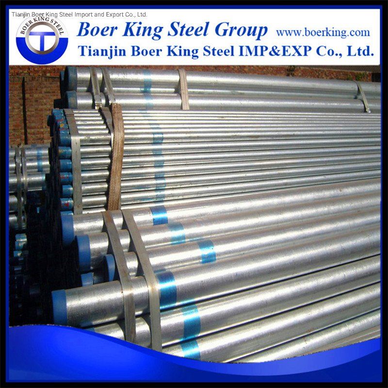 Hot DIP 6m Length Welded ERW Galvanized Steel Pipe for Greenhouse
