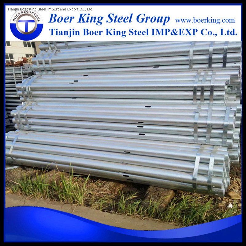 Hot DIP 6m Length Welded ERW Galvanized Steel Pipe for Greenhouse