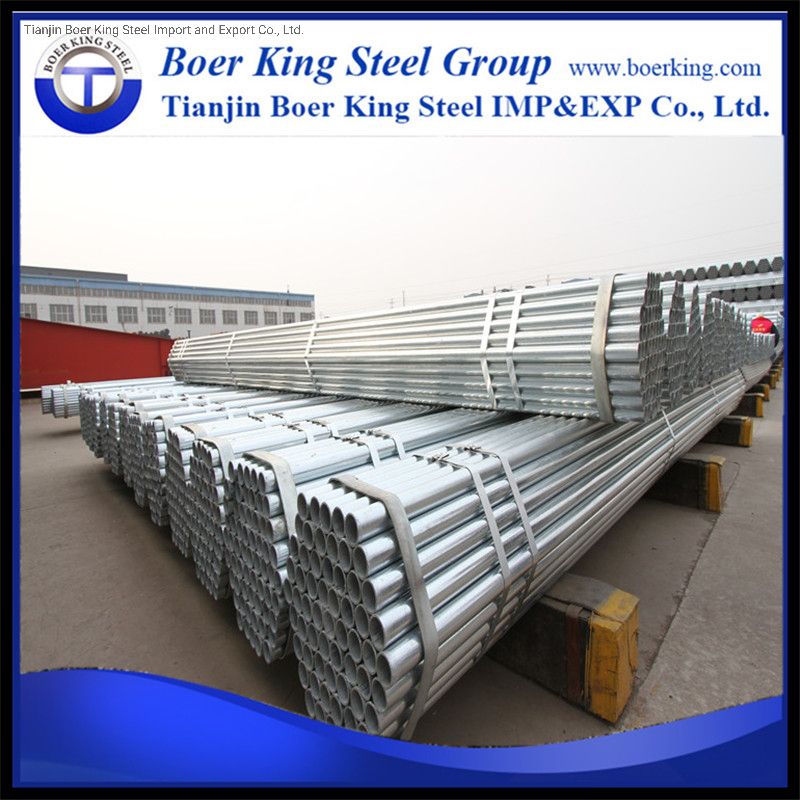 Hot DIP 6m Length Welded ERW Galvanized Steel Pipe for Greenhouse