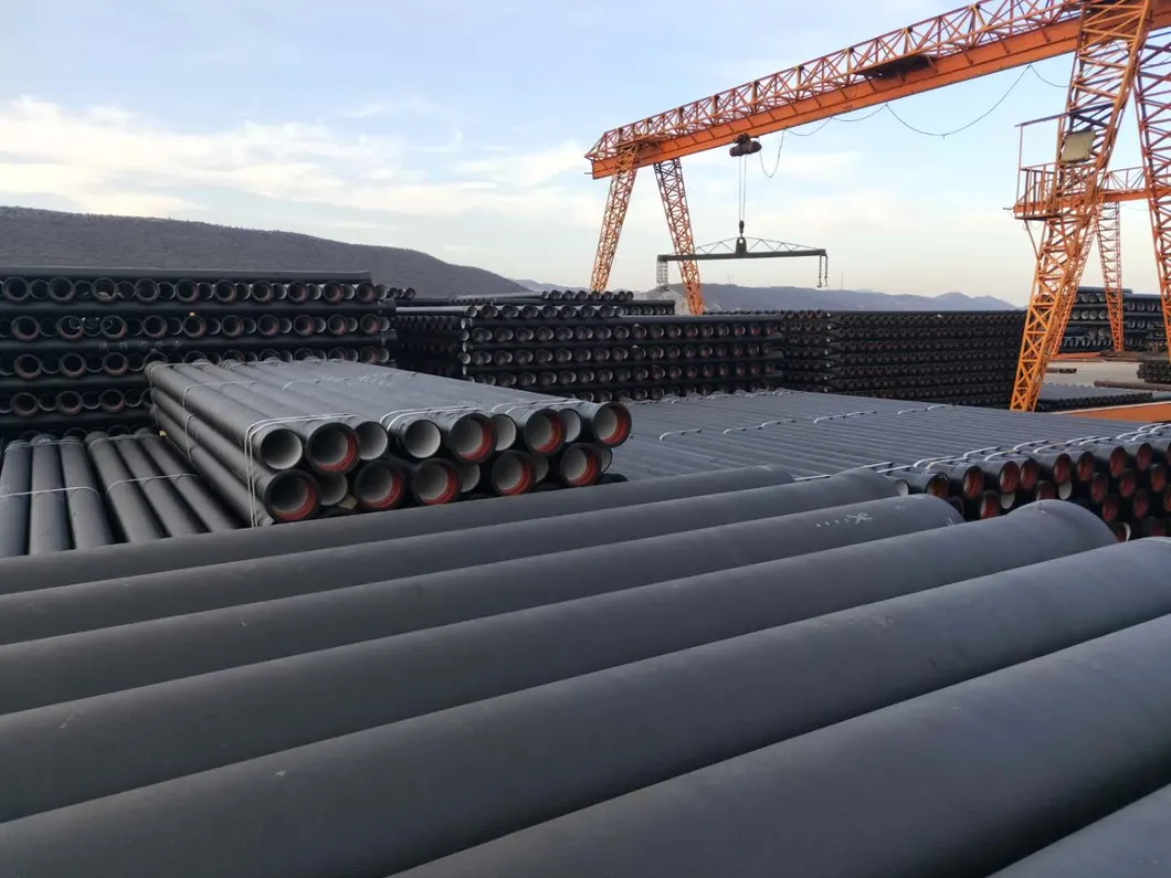 ISO 2351 Class K9 DN80mm to DN2000mm Dci Pipe Di Pipe Ductile Cast Iron Pipe Manufacturers for Water
