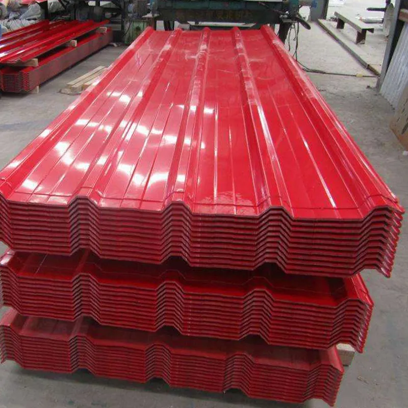 PPGI Color Coated Prepainted Steel Metal Roof Sheet Price Building Material 20 Gauge Bwg34 Gi Galvanized Corrugated Sheet Roofing Sheet