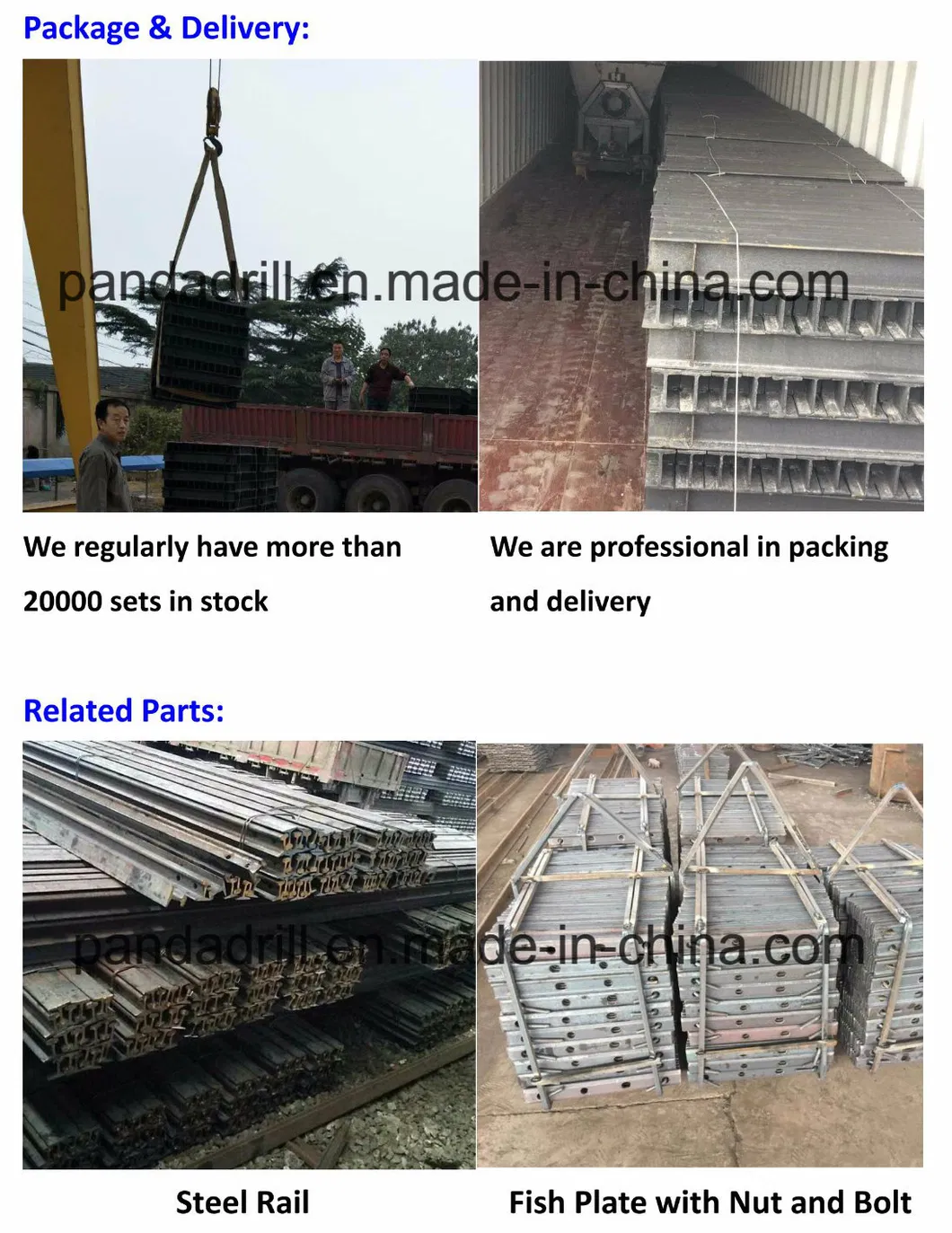 Q235 Materials 22kg/M Rail Steel Sleepers for Railway