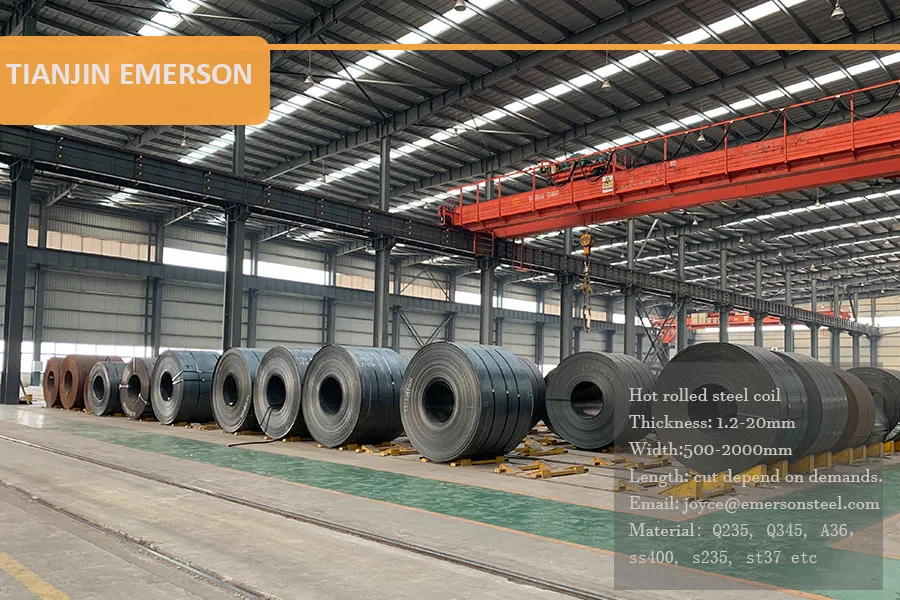 S235jr Hr Coil, S235 Jr Black Hot Rolled Steel Coil, Pickling and Oil Hot Rolled Steel Coil