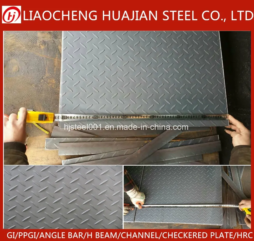 S235jr Q235B A36 Ss400 Ms Steel Chequer Plate