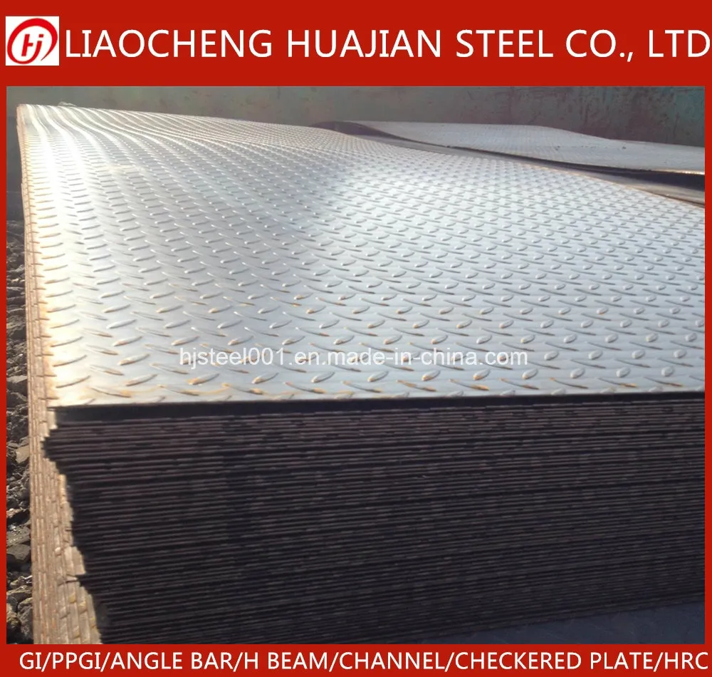 S235jr Q235B A36 Ss400 Ms Steel Chequer Plate