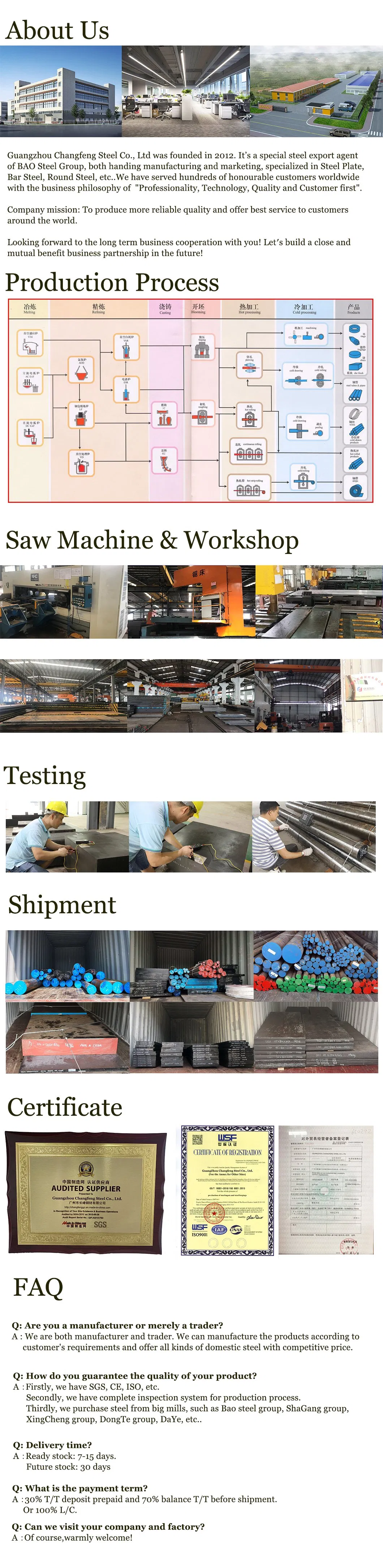 SKD11 D2 1.2379 Cr12MO1V1 Flat Bar Special Alloy Tool Die Steel