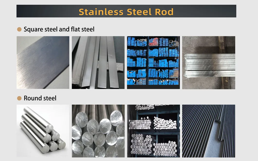 Ss 201 304 316 410 430 316L 310S Hot Rolled Black Pickled Cold Drawn Stainless Steel Round Flat Bar