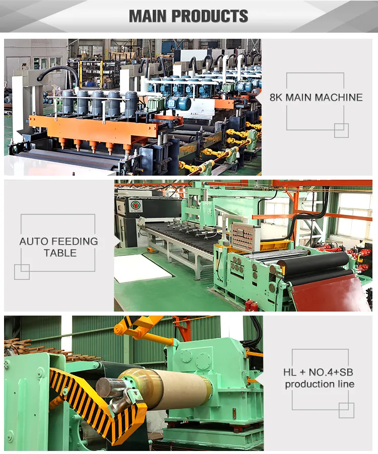 Stainless Steel Surface Processing Machine with No. 4/Sb/Hl Type