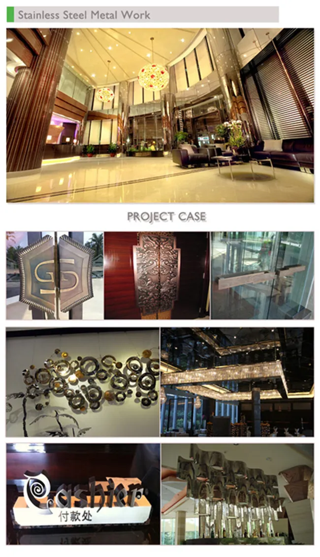 SUS 304 PVD Coating Stainless Steel Sheet for Metal Work Construction Project