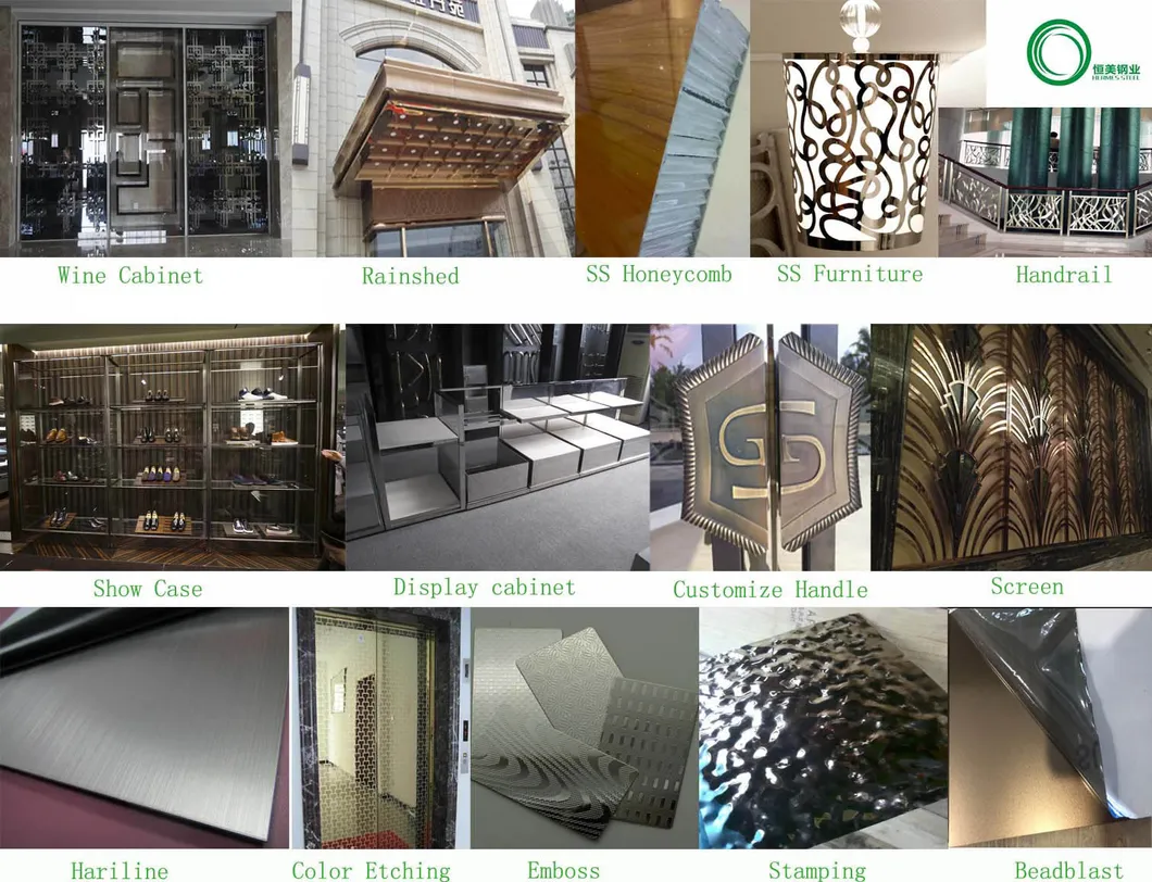 SUS 304 PVD Coating Stainless Steel Sheet for Metal Work Construction Project