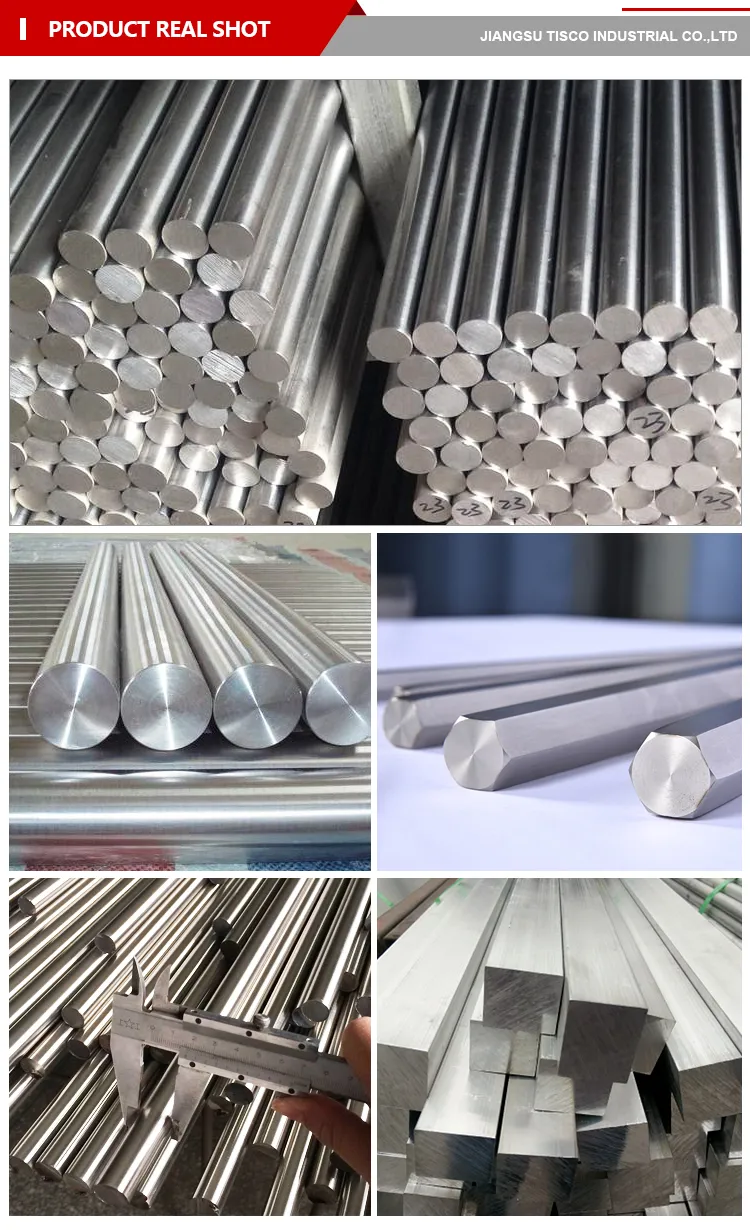 SUS 401 304 316 316L Stainless Steel Triangle Hexagonal Round Square Roll Bright Bar