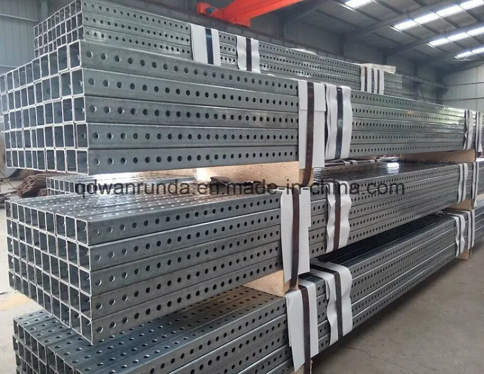 Traffic Sign Post Perforated and Telescoping Square Tube with Galvanized Surface